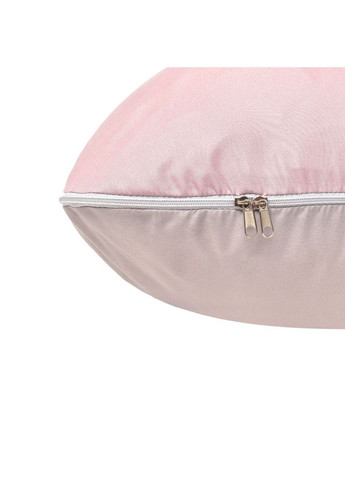 Наволочка на П-подушку для вагітних та відпочинку 140х75х20 см з блискавкою пудра/св.сіра IDEIA (277758577)