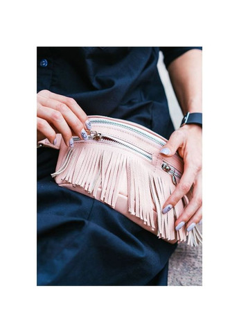 Поясная сумка женская кожаная через плечо Spirit розовая BlankNote (302008233)