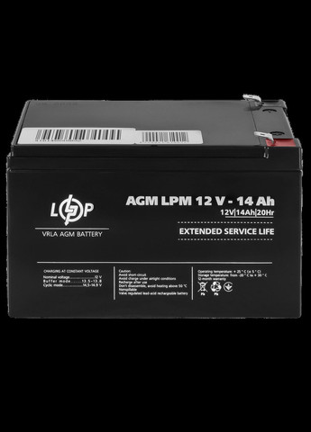 Аккумулятор AGM LPM 12 V - 14 Ah LogicPower (293345807)