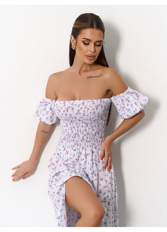 Белое повседневный платье issa pus a-625 белый ISSA PLUS