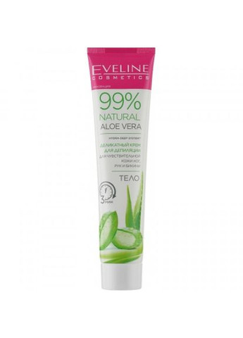 Крем для депіляції Eveline Cosmetics natural aloe vera для чутл. шкіри ніг, рук і бікін (268146170)
