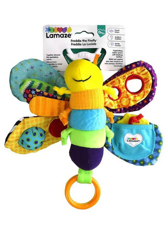 М'яка іграшка підвіска Світлячок Фреді L27024 з прорізувачем та пищалкою Lamaze (317450535)