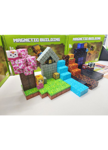 Магнитный конструктор Майнкрафт Сакура Minecraft My World 6681 175 шт No Brand (369153897)
