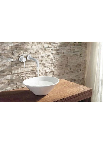 Змішувач для раковини (умивальника) LUNGO WHITE MATТ + BOX прихованого монтажу Rea (363262060)