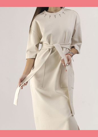 Молочна кежуал сукня молочна Mira mia