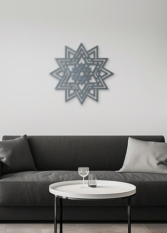 Деревянный декор для дома, интерьерная картина на стену "Магическая мандала", декоративное панно 15х15 см Woodyard (291842384)