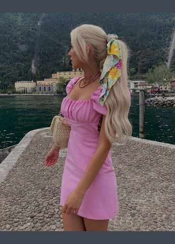 Розовое женское платье джинс бенгали No Brand