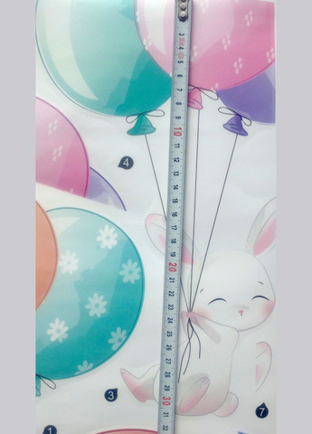 Наклейка на стену Зайчата и слон на воздушных шариках (лист 30 х 90 см) Б146-2 No Brand (302242354)