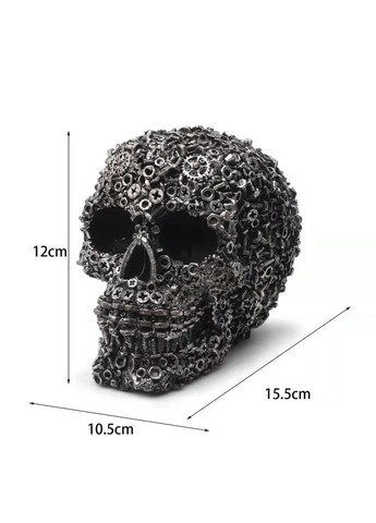 Статуетка MiniDeal у стилі стімпанк "Череп. Срібло" No Brand (338616502)