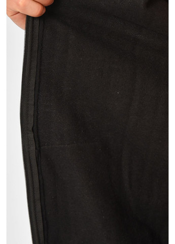 Черный кофта мужская однотонная на флисе черного цвета Let's Shop однотонный без декора (365589443)