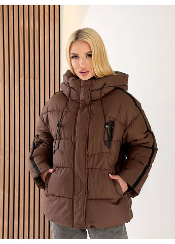 Темно-коричневая зимняя зимняя куртка Garna