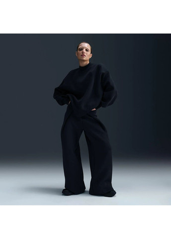 Свитшот женский W Nsw Tch Flc Os Crew Black Nike (365963389)