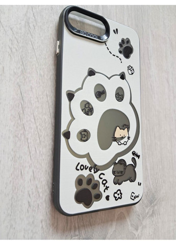 Чехол на 7 Plus силиконовые борты акриловый бампер с кошачьей лапкой No Brand (360896698)