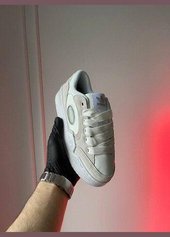 Бежевые всесезонные кроссовки Vakko Adidas Adi2000 X White Beige