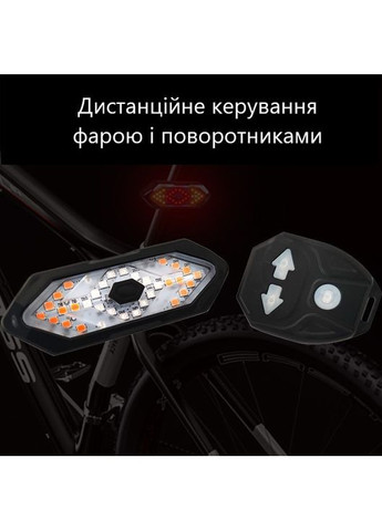 Сигнал повороту з пультом керування для велосипеда, задня фара-поворотник для велосипеда China (366874937)