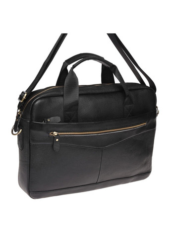 Мужская кожаная сумка K11118-black Borsa Leather (323581306)