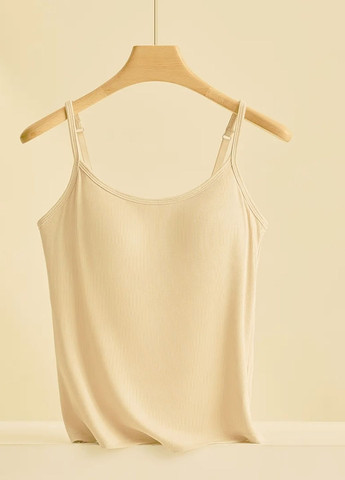 Жіноча майка топ в рубчик з поролоновими вкладишами Comfort Plus (1959-42-01) Macarena — 364653403