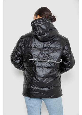 Черная пуховик женский еврозима, цвет черный, 131r0023-1. Ager
