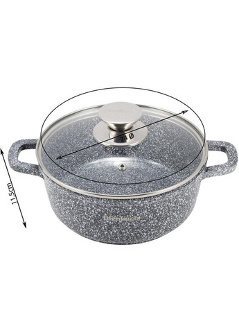 Кастрюля Snow Marble 4.5л индукционная с антипригарным покрытием Ofenbach (372174212)