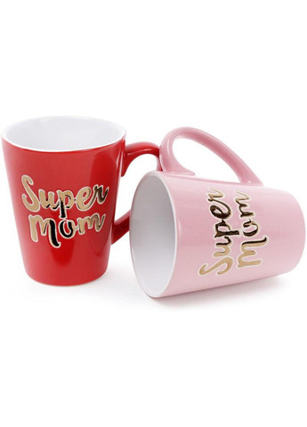 Кружка керамічна "Super Mom" 340мл Bona (330134668)