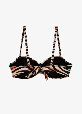 Коричневий демісезонний купальник з візерунком верх жіночий 54968-k shop (2000991044487) On me