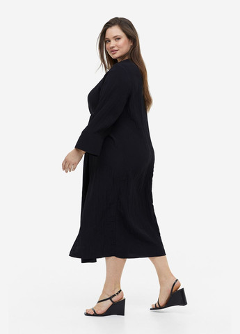 Черное повседневный платье H&M однотонное