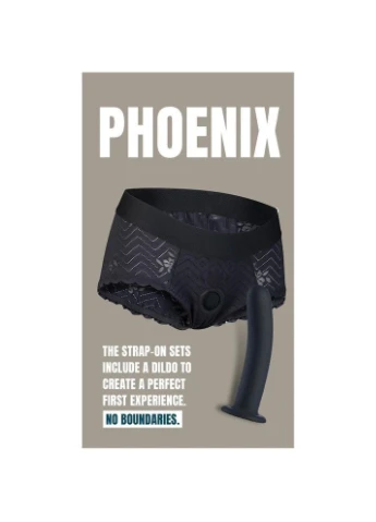 Страпон на кружевных трусиках Dream Toys Bold Phoenix, S, черный, 15,5 × 3 см No Brand (384528085)