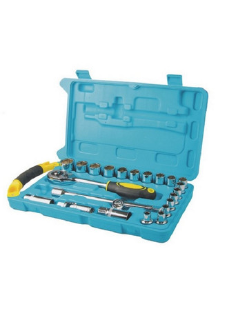 Набір насадок торцевих CRV 1/2", 23 шт. Титул (288184778)