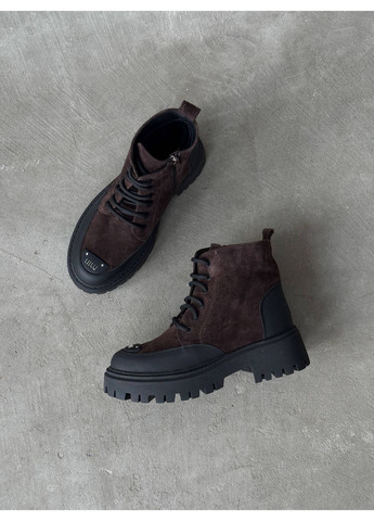 Зимние зимние ботинки No Brand из натуральной замши