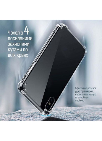 Чохол для Apple iPhone 15 Pro Max TPU AntiShock Clear (CW-CTASAI15PM) Colorway (307436824)