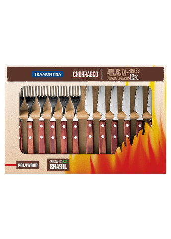 Барбекю Barbecue POLYWOOD 12 предм.,(чер.дер), карт.короб (21199/709) Tramontina (365275902)