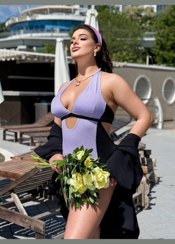 Фіолетовий демісезонний купальник суцільний Україна Your style