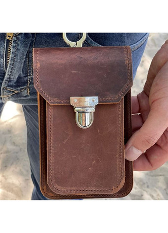 Кожаная сумка на пояс 16,5х2х10 см TARWA (315870965)