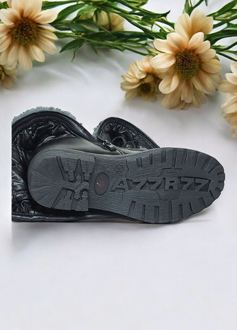 Зимние зимние сапоги утепленные ботинки для девочки 1188 черные Bessky