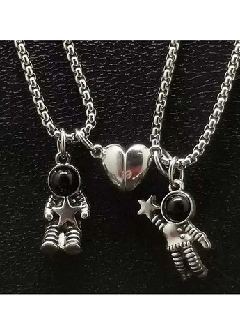 Парні кулони на магніті астронавт і зірка для двох закоханих нерозлучники No Brand (338436410)