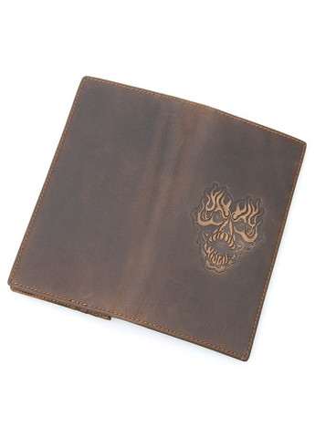 Кошелек мужской Кожаный 14384 в винтажном стиле Коричневый Vintage (306882164)