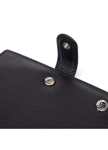 Містка обкладинка на документи унісекс з натуральної шкіри 23116 Чорний st leather (329146518)