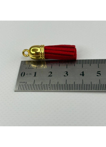 Замшевые кисти для декора 25 мм - красный Plus-plus (354795000)