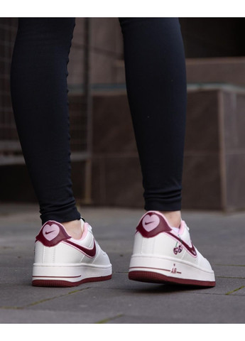 КРОСІВКИ ЖІНОЧІ NIKE AIR FORCE 1 LOW VALENTINES DAY НАЙК АІР ФОРС 1 ПРЕМІУМ No Brand білі демісезони (368887945)