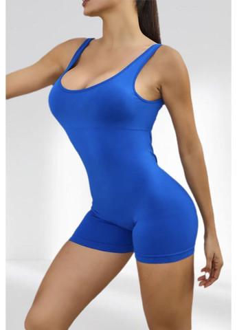 Спортивный комбинезон пуш ап женский LILAFIT комбинезон-шорты голубой спортивный нейлон