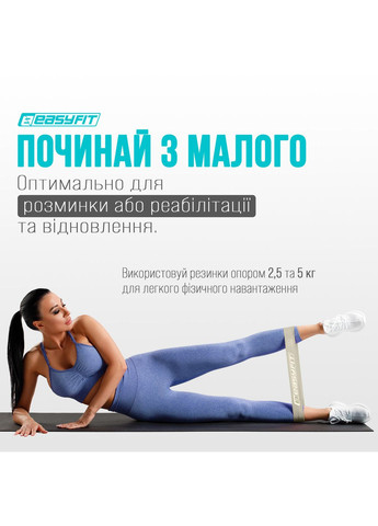 Резинки для фитнеса MonoBand набор 5 шт (A-034519) EasyFit (364550635)