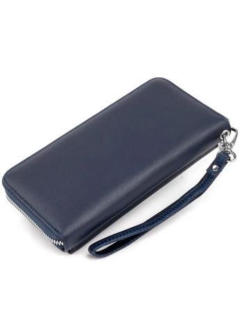 Кошелек универсальный женский Темно-синий 20х10х2 см st leather (391297539)
