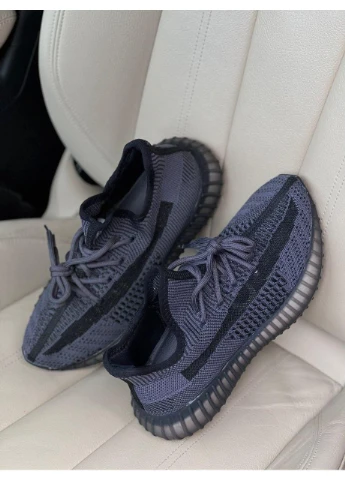 Чорні кросівки чоловічі adidas yeezy boost 350 black v3 адідас ізі буст чорні демісезон No Brand