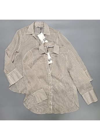 Бежевая рубашка Zara