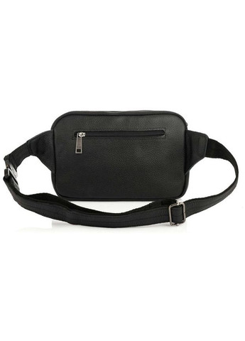 Спортивна сумка на пояс через плече чоловіча з натуральної шкіри середня Чорний 35093 TARWA (333300015)