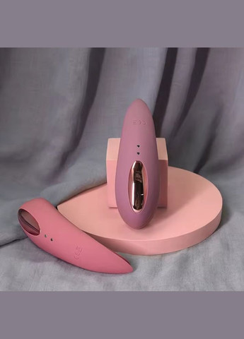 Двухсторонний вакуумный стимулятор для клитора с вибрацией Sweet Em, розовый No Brand (303885341)