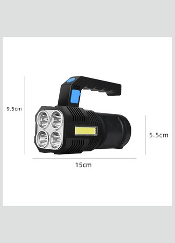 Світлодіодний ручний переносний ліхтар LF-S09 USB/Рожевий ліхтар на акумуляторі Bailong (335834418)