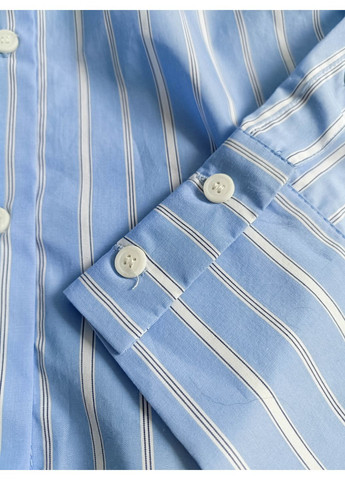 Смугаста поплінова сорочка Zara (353492294)