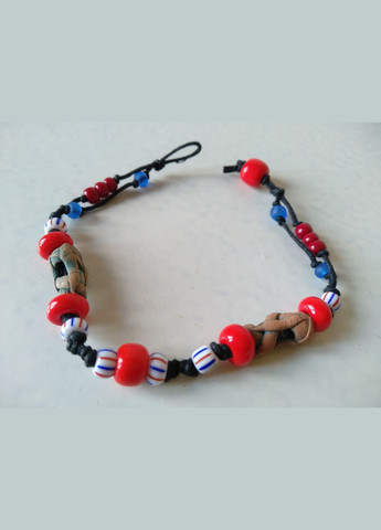 Керамический браслет ручной работы с чешским стеклянным бисером №1 Коти&Ангели (302450802)