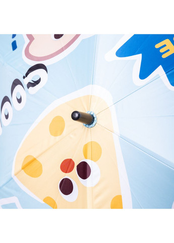 Голубой зонт детский механический элегантный с принтом прочный надежный из полиэстера диаметр 90 см hp-23-13bl Yiwu (370675527)